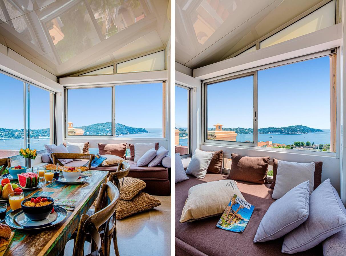 My Casa - Villefranche Cauvin - Panoramic Sea View Ac Exteriör bild